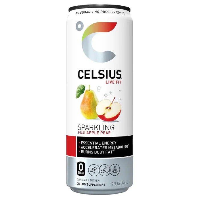 Celsius 12 – fl oz Sparkling Fuji Apple Pear Energy Drink