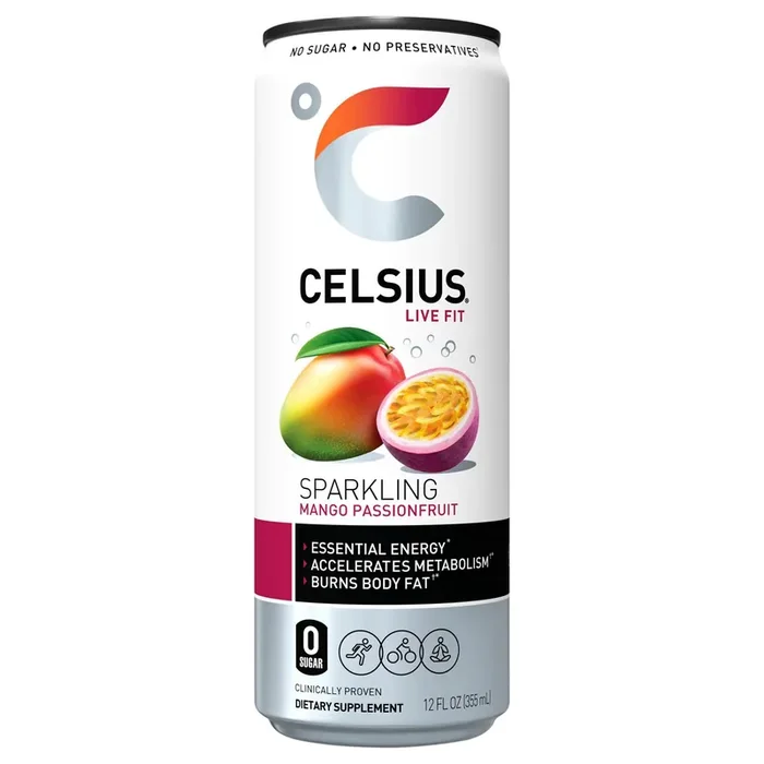 Celsius 12 – fl oz Sparkling Mango Passion Fruit Energy Drink