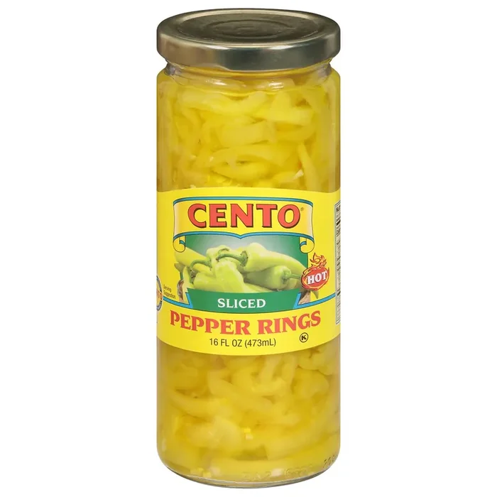 Cento Hot Sliced Pepper Rings 16 fl oz