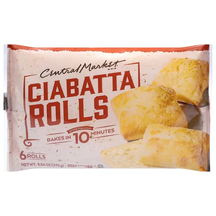 Central Market Frozen Ciabatta Dinner Rolls