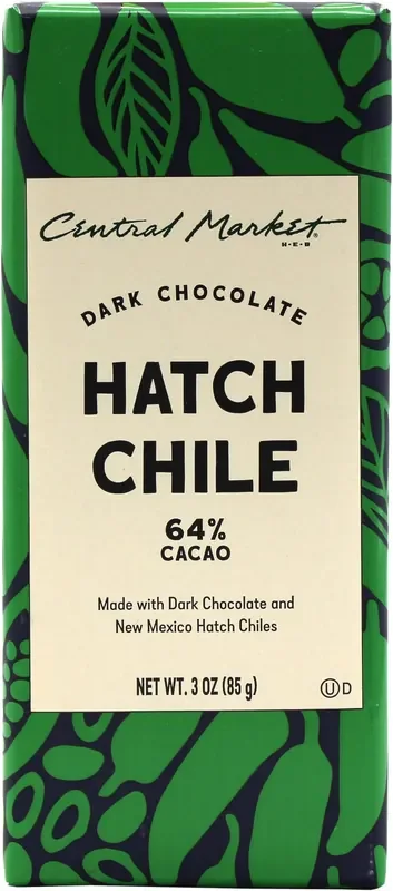 Central Market Hatch Chile Dark Chocolate Bar
