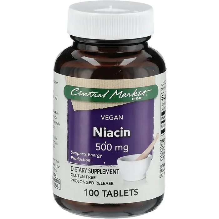 Central Market Niacin 500 mg Vegan Tablets
