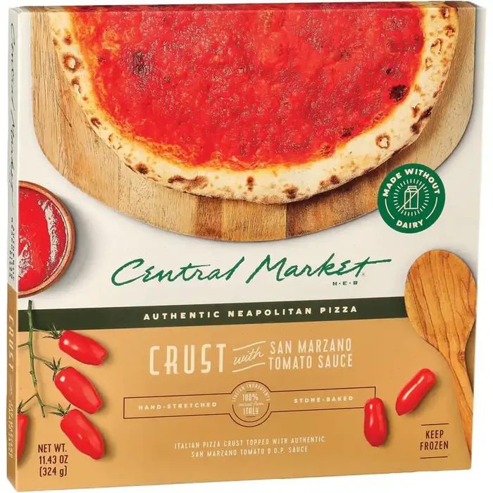Central Market Pizza Crust with San Marzano Tomato Sauce
