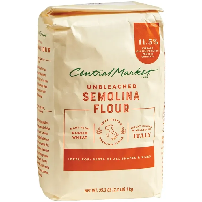 Central Market Unbleached Semolina Flour