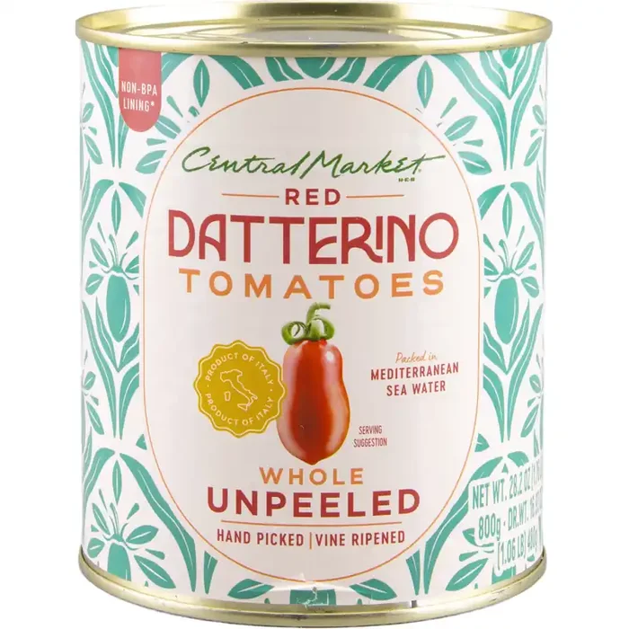 Central Market Whole Unpeeled Datterino Tomatoes in Sea Water