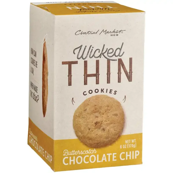 Central Market Wicked Thin Butterscotch Chocolate Chip Cookies