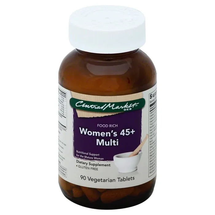 Central Market Womens 45+ Multi Food Rich Vegetarian Tablets
