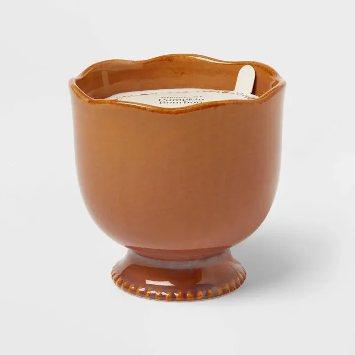 Ceramic Jar Candle Pumpkin Bourbon – Threshold™