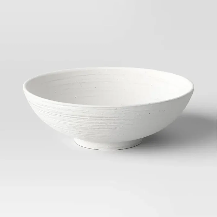 Ceramic Textured Bowl White – Threshold™ Round, Decorative, Not for Food Use