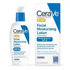 Cerave Am Facial Moisturizing Lotion With Sunscreen, Spf 30, 2 Oz