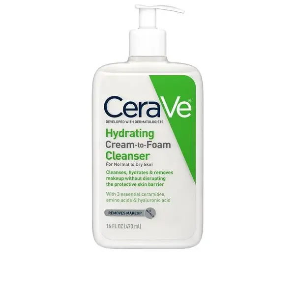 CeraVe Hydrating Cream-To-Foam Cleanser