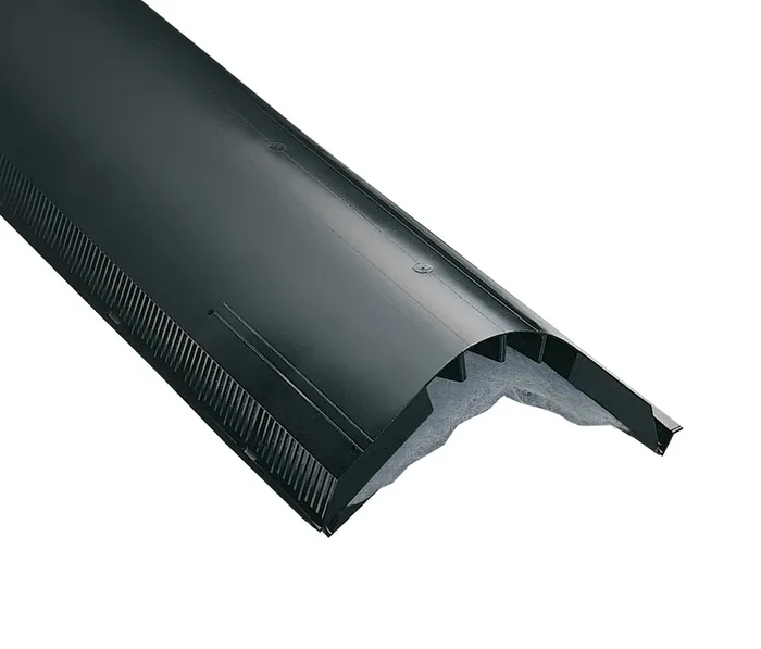 CertainTeed 13.75-in x 48-in Black Plastic Stick Roof Ridge Vent