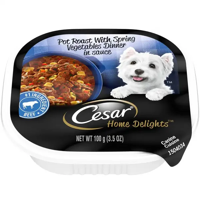 Cesar Canine Cuisine Home Delights Pot Roast with Spring Vegetables Wet Dog Food