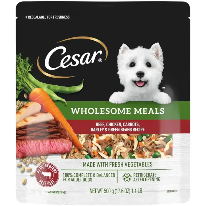 Cesar Wholesome Meals Multi-Serve Beef & Chicken Dog Food 1.1 lb