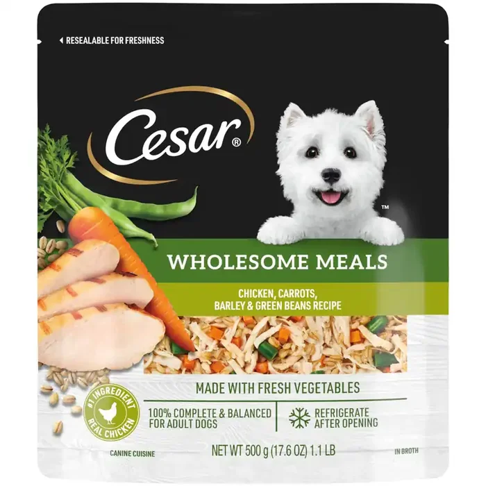 Cesar Wholesome Meals Multi-Serve Chicken Dog Food 1.1 lb