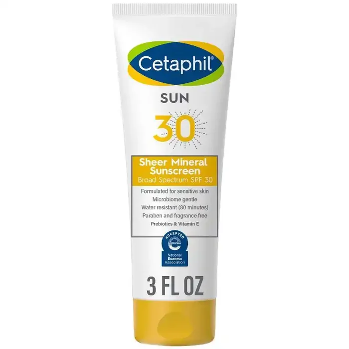 Cetaphil Sheer Mineral Sunscreen Lotion for Face & Body – SPF 30 – 3 fl oz
