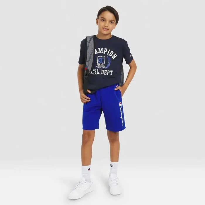 Champion Boys‘ Oversized Graphic T-Shirt – Dark Navy M