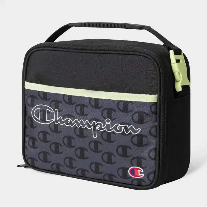 Champion Center Lunch Kit with Tray – Dark Gray Logo AOP