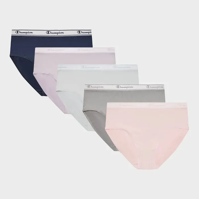Champion Girls‘ 5pk Authentic Originals Briefs – L