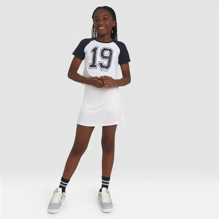 Champion Girls‘ A-Line Skort – White S