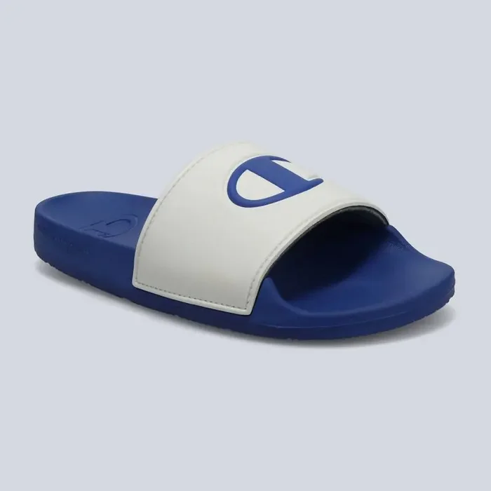 Champion Kids‘ IPO Squish Slide Sandals – Blue/White 6