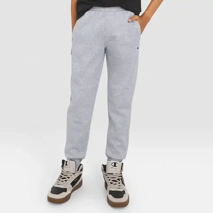 Champion Kids‘ Signature Fleece Jogger Pants – Heather Gray XL