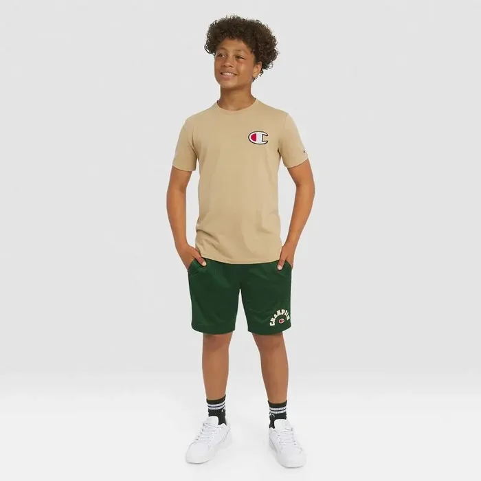 Champion Kids‘ Signature Graphic T-Shirt – Khaki XL