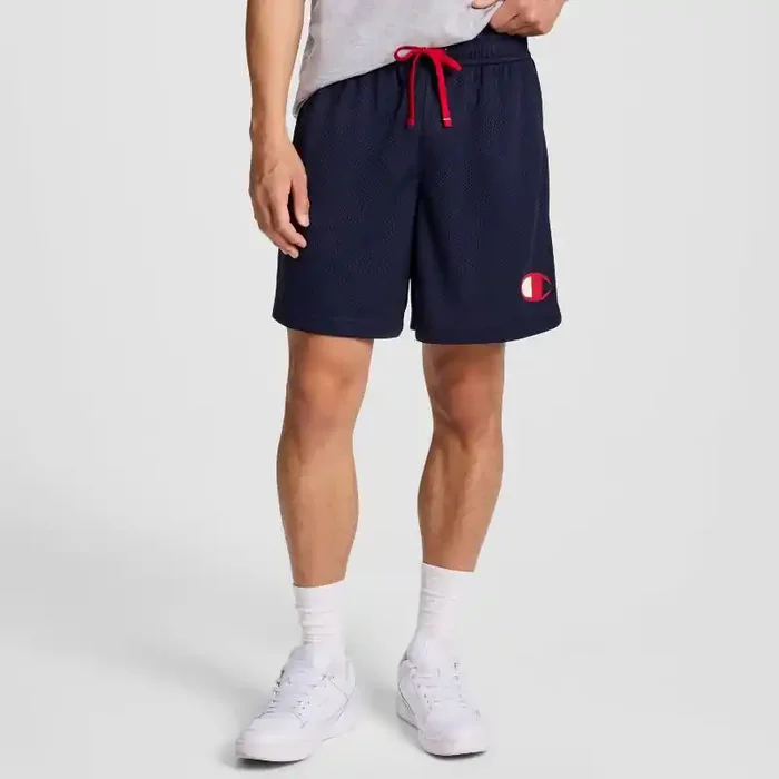 Champion Men‘s 7″ Mesh Shorts – Navy M