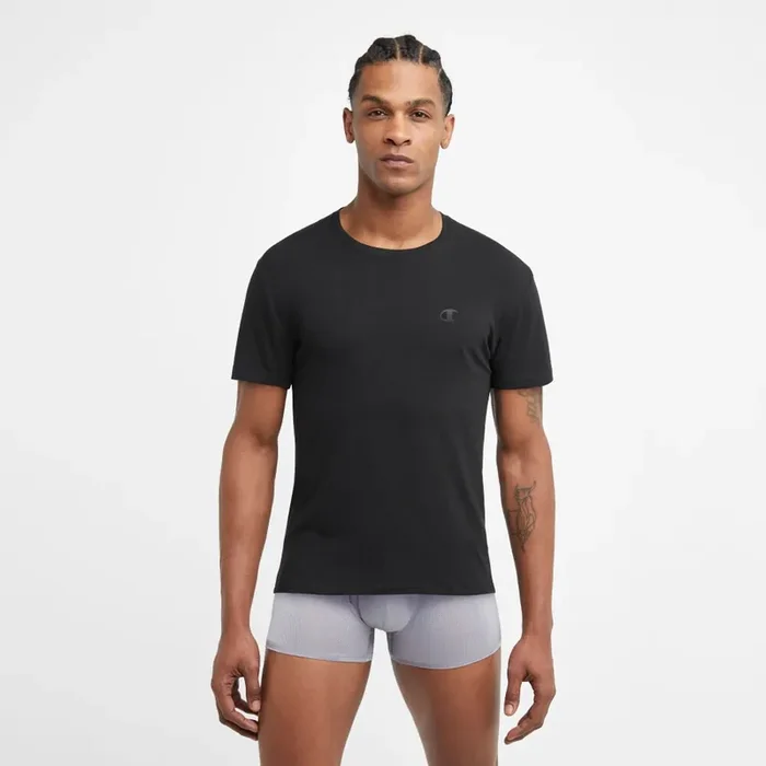 Champion Men‘s Cotton Stretch Tee – Black