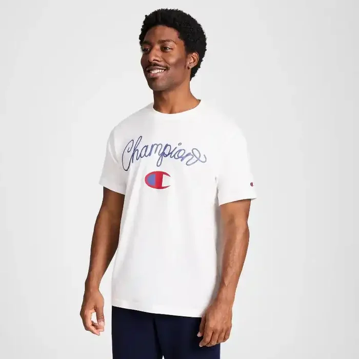 Champion Men‘s Graphic T-Shirt – White XL
