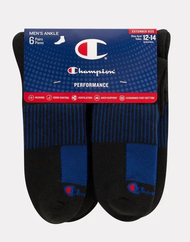 Champion Men‘s Performance Ankle Socks – Grey