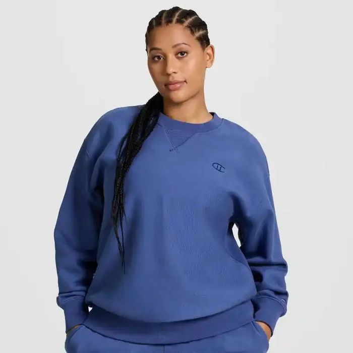 Champion Women‘s Fleece Pullover Sweatshirt – Blue S