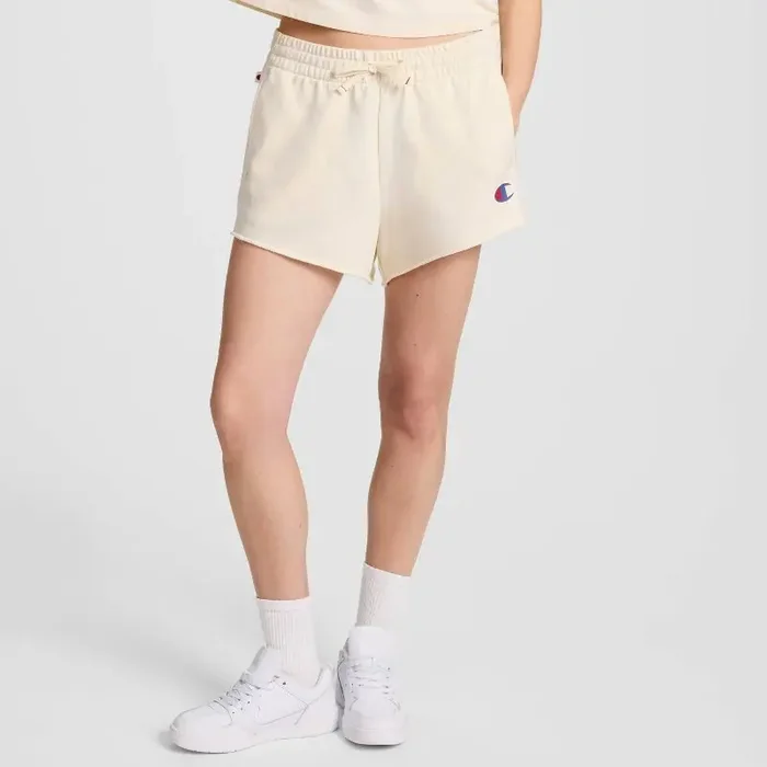 Champion Women‘s French Terry Pull-On Shorts – Cream XS