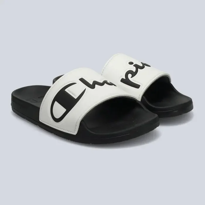 Champion Women‘s IPO Squish Slide Sandals – Black/White 9