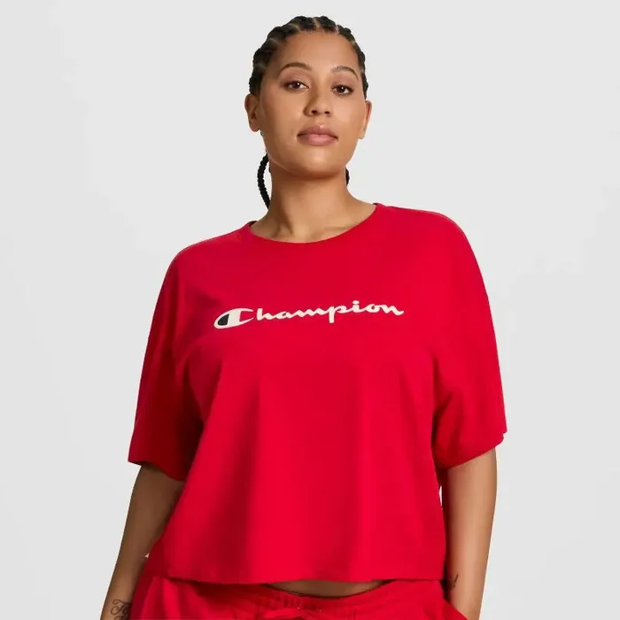 Champion Women‘s Short Sleeve T-Shirt – Red M