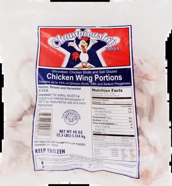 Championship Foods Chionship Foods Chicken Wing Portions