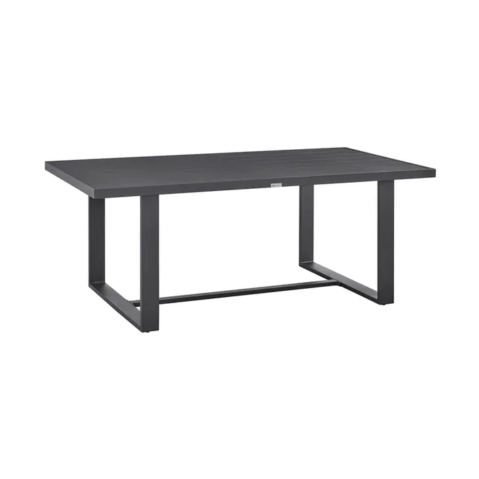 Chania Dark Gray Metal Outdoor Dining Table