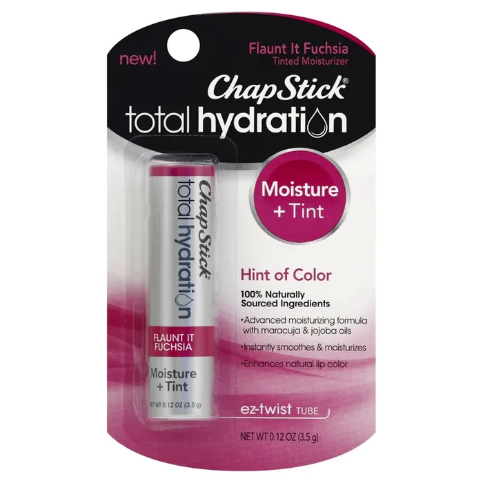 ChapStick Total Hydration Tinted Lip Moisturizer, Flaunt It Fuchsia