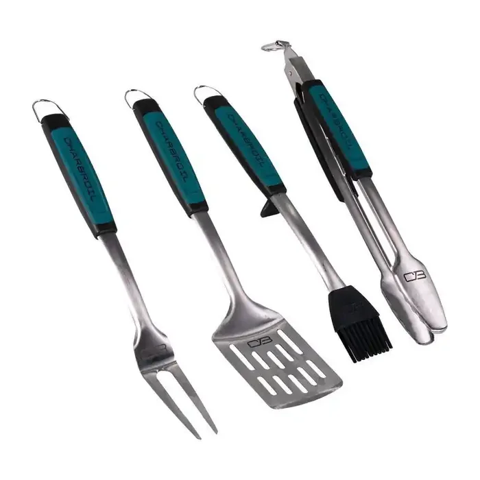 Char-Broil 4pc Comfort Grip Tool Heat-Resistant Grill Cookware Set