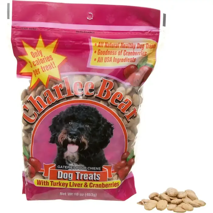 Charlee Bear Turkey Liver & Cranberries Dog Treats