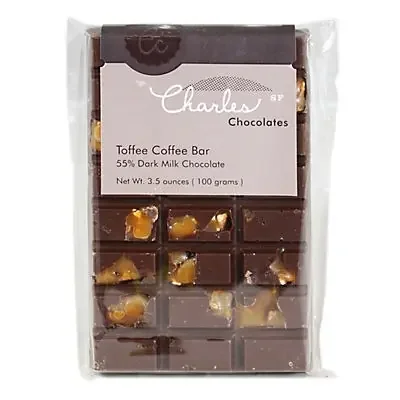 Charles Chocolates Chocolate Toffee Coffee Bar