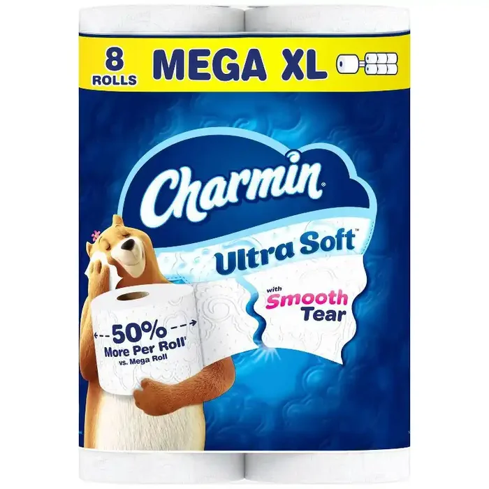 Charmin Ultra Soft Toilet Paper – 8 Mega XL Rolls