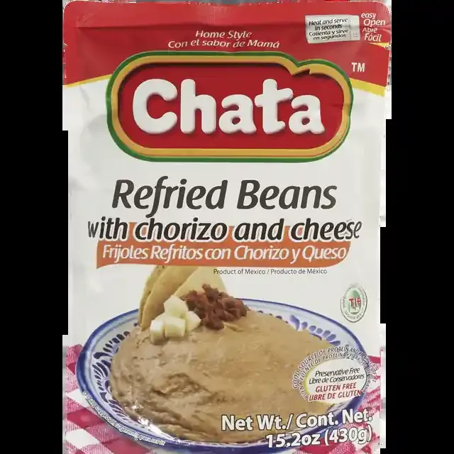 Chata Refried Bean Chorizo Queso