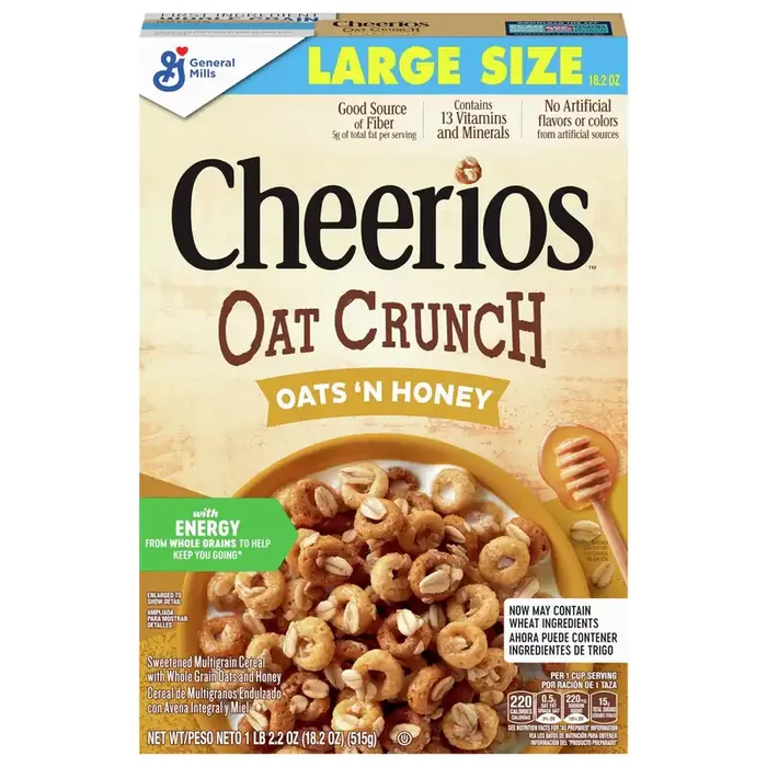 Cheerios General Mills Cheerios Oats‘N Honey Oat Crunch Cereal