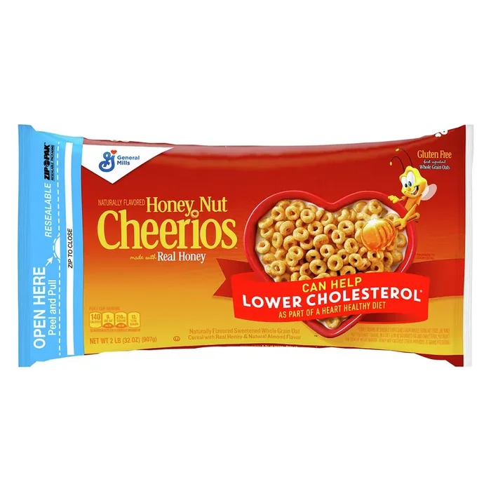 Cheerios Honey Nut Cheerios Heart Healthy Cereal, 32 OZ Resealable Bag