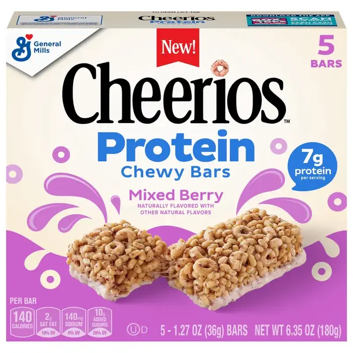 Cheerios Protein Berry Cereal Bar 5 Count