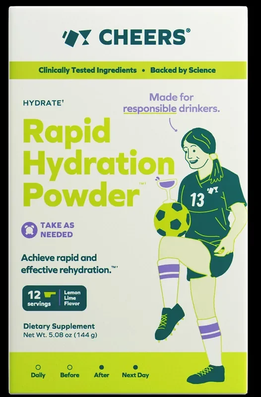 Cheers Hydrate Rapid Hydration Powder 12 Dose Jar