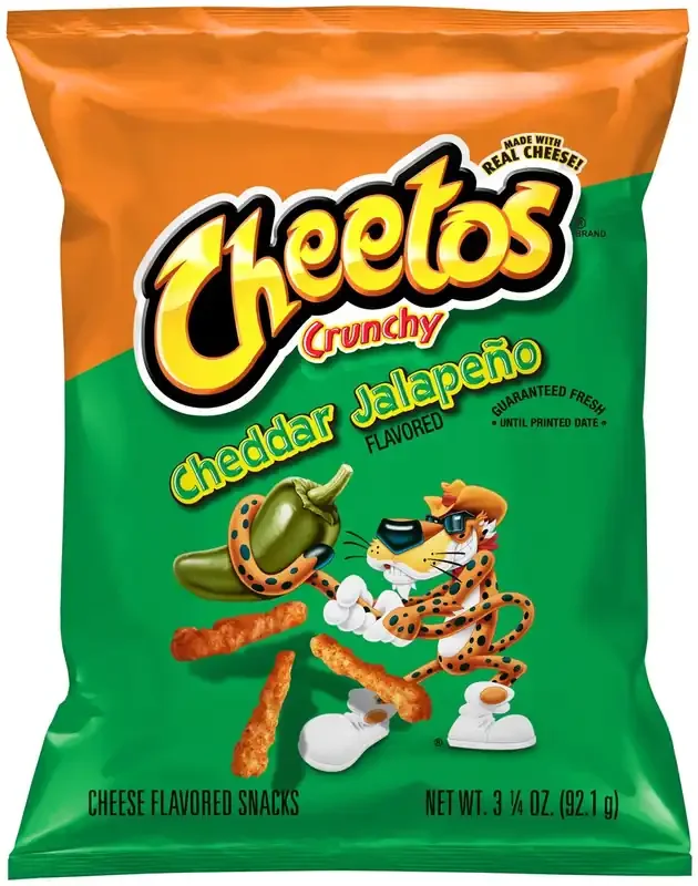 Cheetos Cheese Flavored Snacks , Cheddar Jalapeno