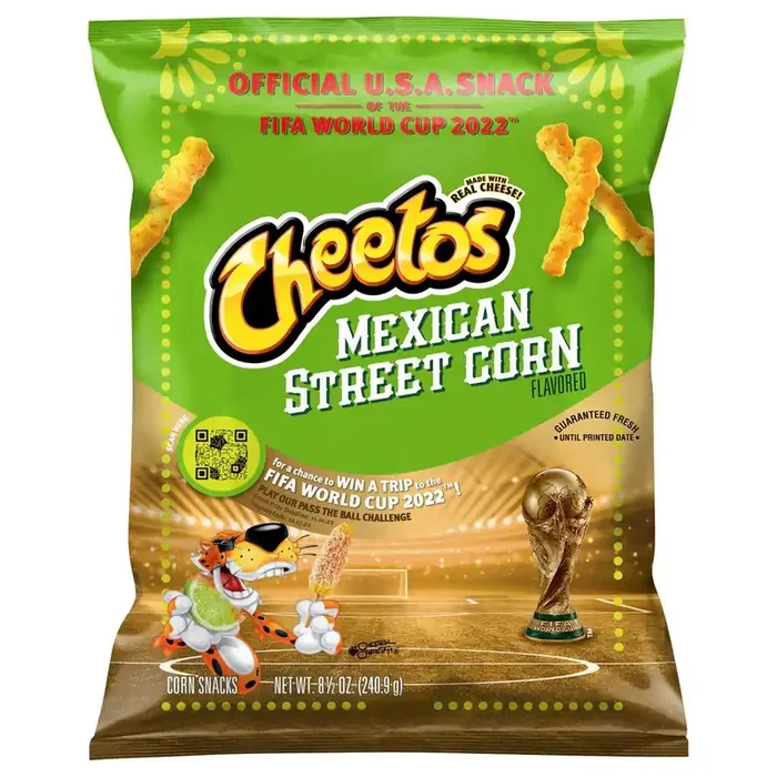 Cheetos Cheese Flavored Snacks Mexican Street Corn Flavored 8 1/2 Oz