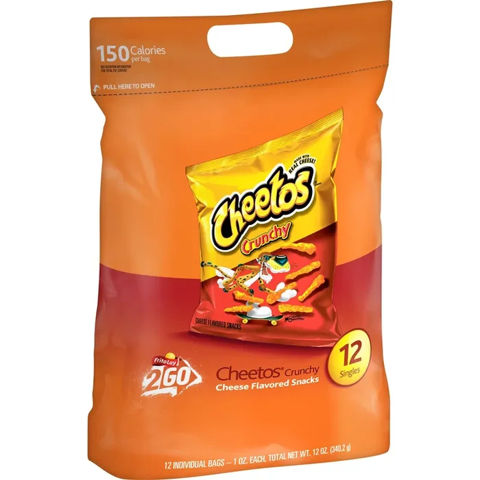 Cheetos Crunchy Cheese Flavored Snacks 1 Oz 12 Count